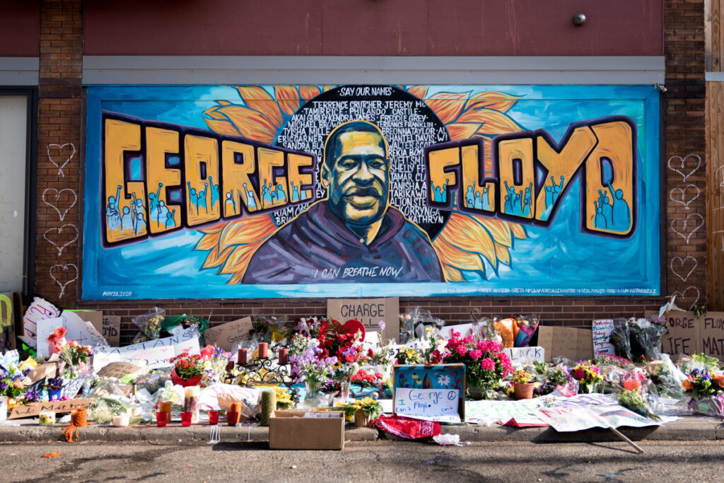 Figure 5: George Floyd memorial mural, Minneapolis, US , 2020